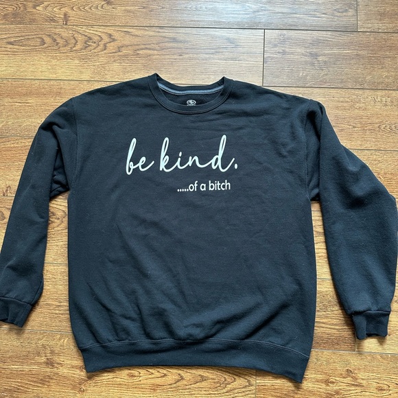Black Graphic Women’s Sweater - Picture 1 of 6